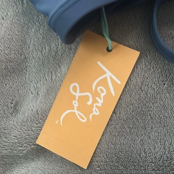 Kona Sol Blue High-Neck Swim top - Picture 5 of 6